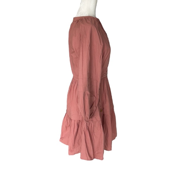 NWT Madewell Crinkle Poplin Wrap Mini Dress in Vintage Quartz - XXS / XS - Picture 8 of 16